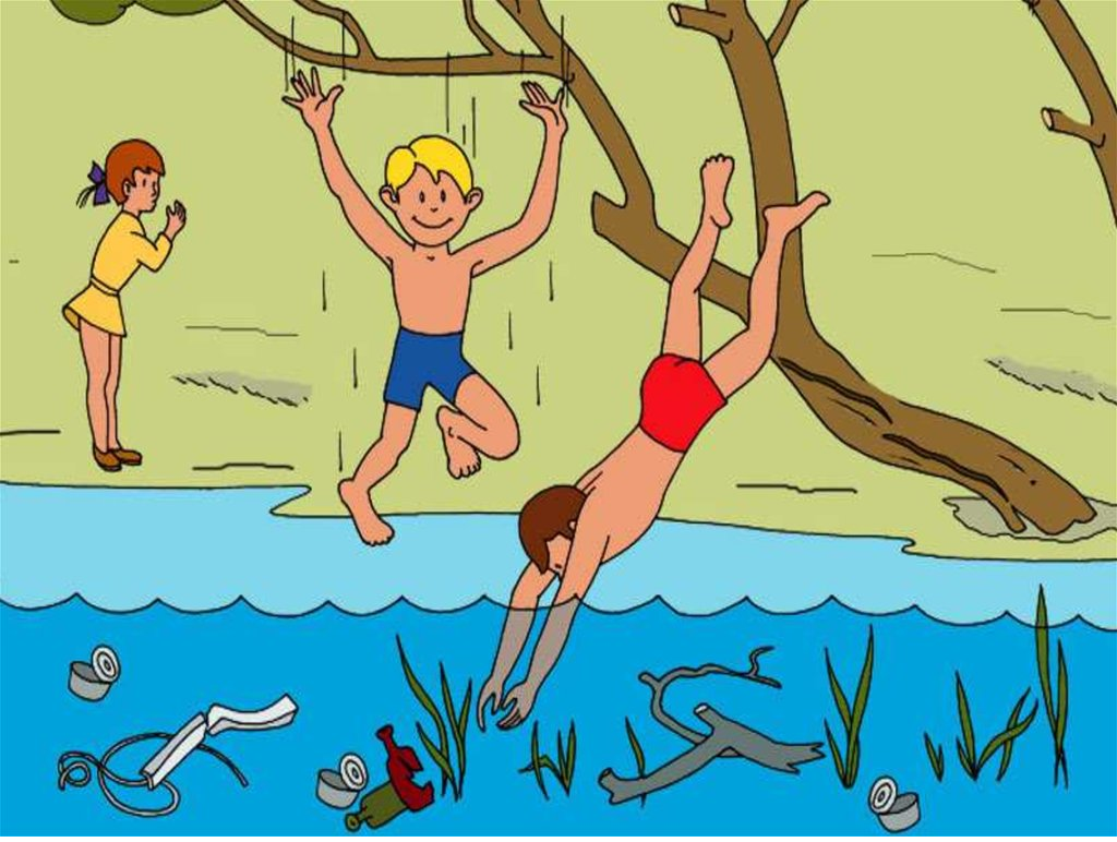 Опасное купание. Нырять в незнакомых местах. Безопасность на воде для детей. Безопасность на водоемах летом. Не ныряйте в незнакомых местах.